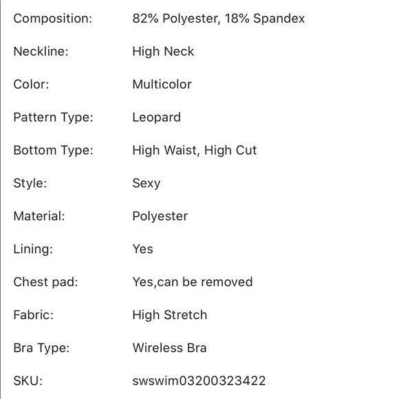 Animal print one piece bathing suit ladies large - Picture 7 of 7